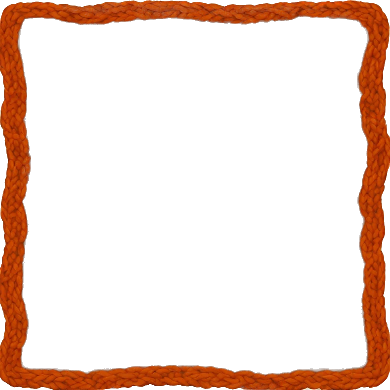 Burnt orange knitted blanket  emoji