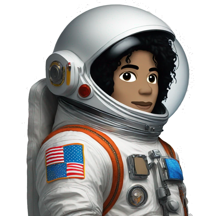 Michael Jackson on an astronaut suit emoji