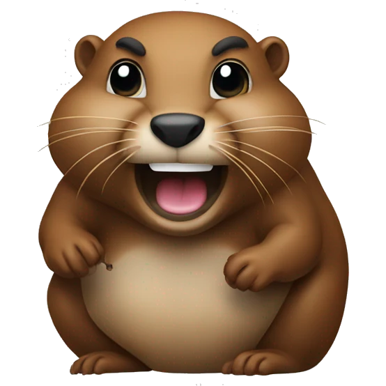 The beaver who conceived a prank emoji