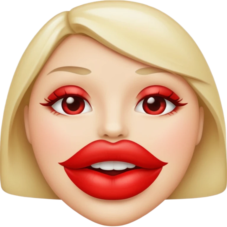Red lips emoji