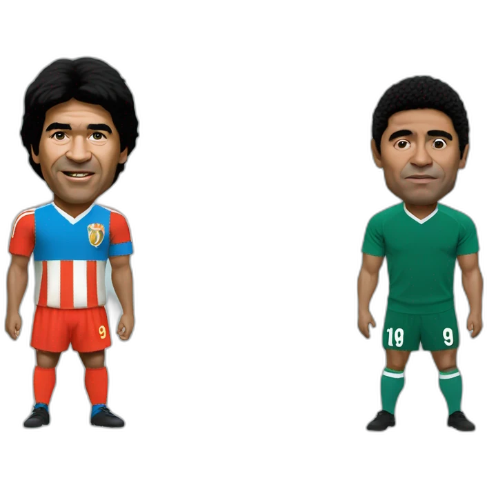 Pele vs maradona emoji