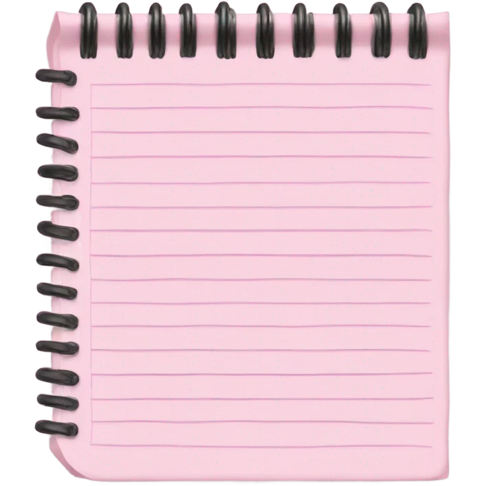 light pink notepad emoji