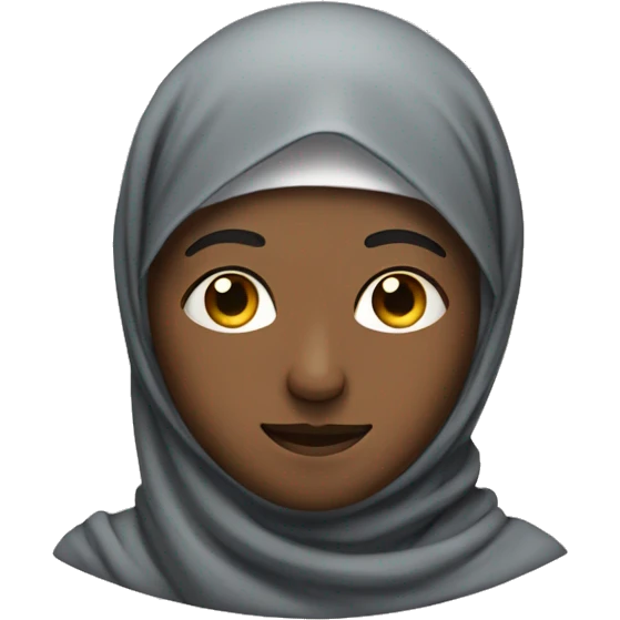 a man with hijab with stars for eyes emoji