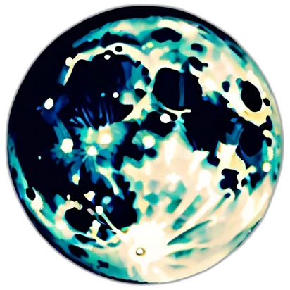 the moon at night sky emoji