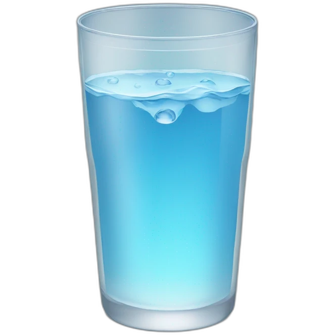 Glass of water emoji