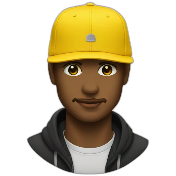 Yellow snapback emoji