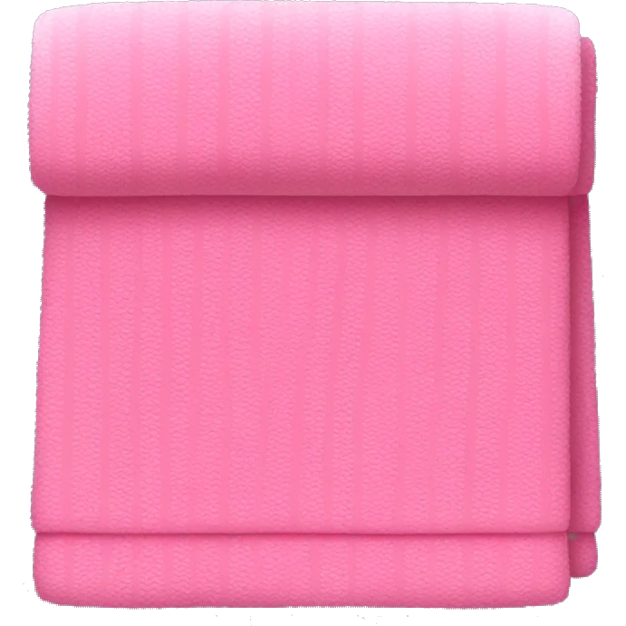 Pink towel emoji