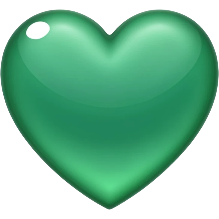 Emerald heart emoji