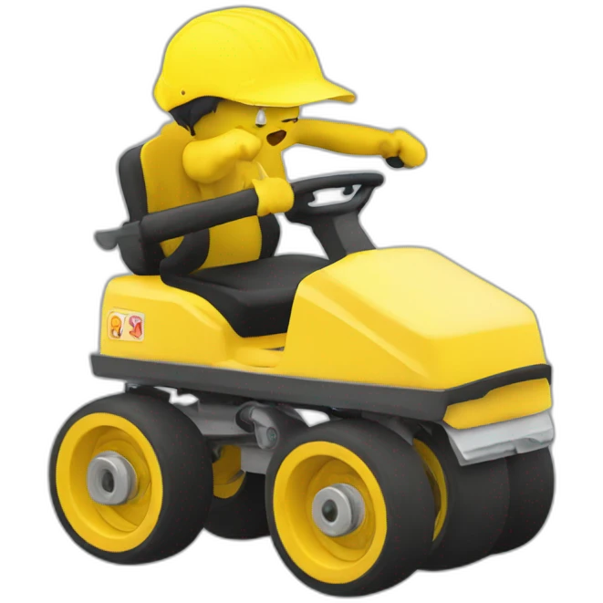 Yellow roller quads emoji