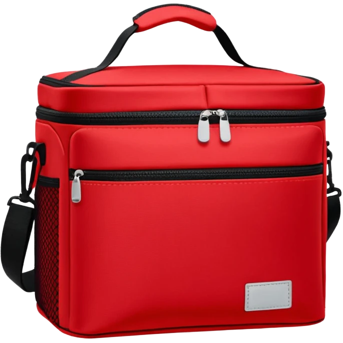 red cooler bag emoji
