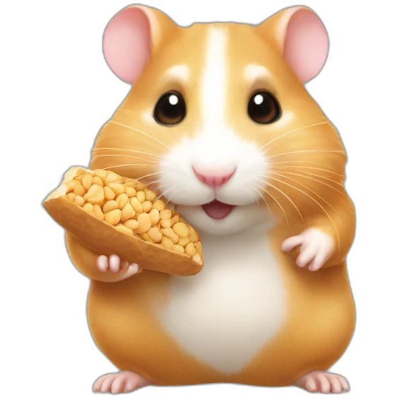 Hamster-eating-peanut emoji