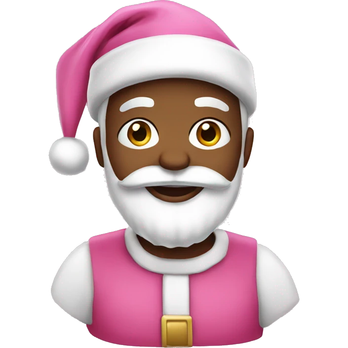 Pink santa emoji