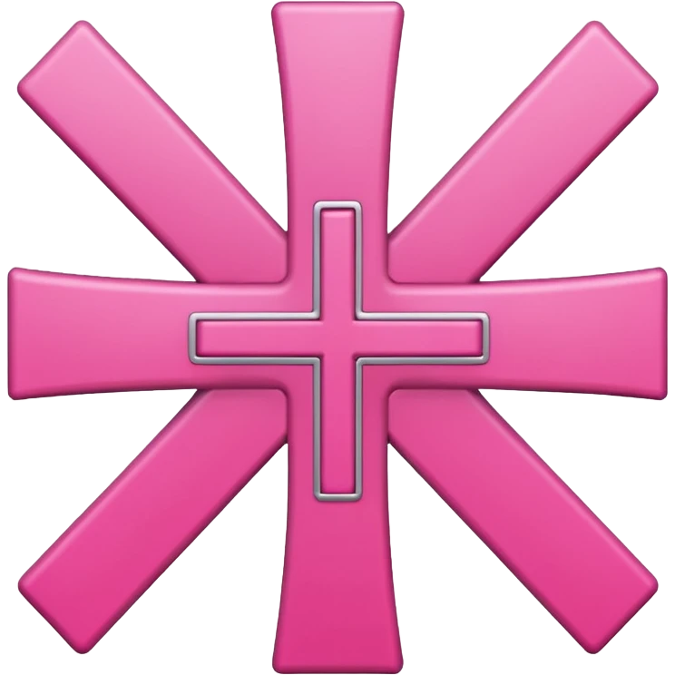 mac os icon pink cross join emoji
