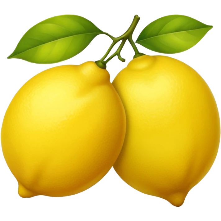 A simple lemon emoji