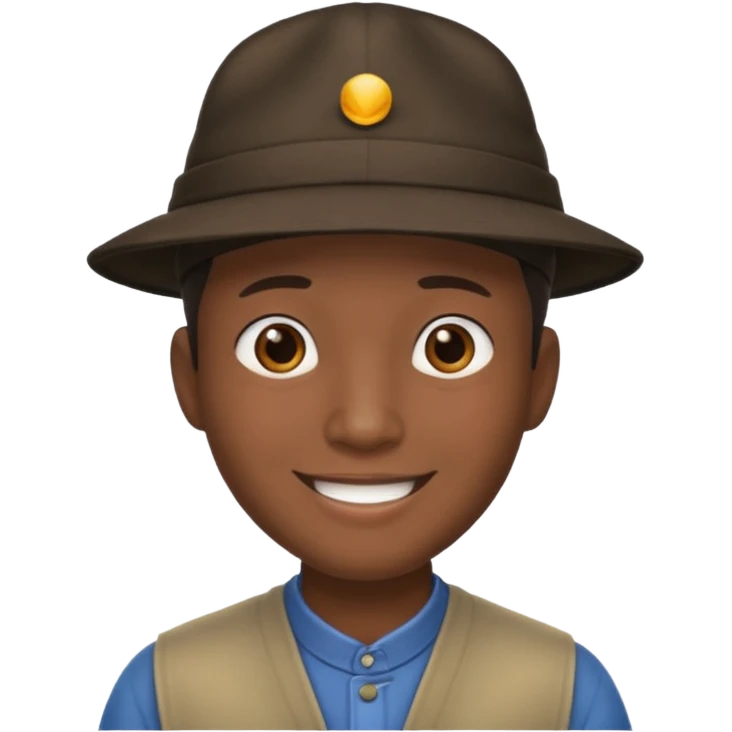 chinese male in 1800s, with hat emoji