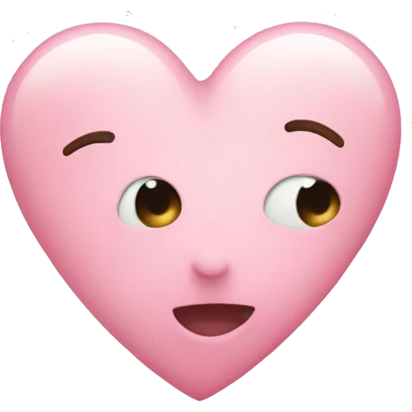 Light pink heart emoji