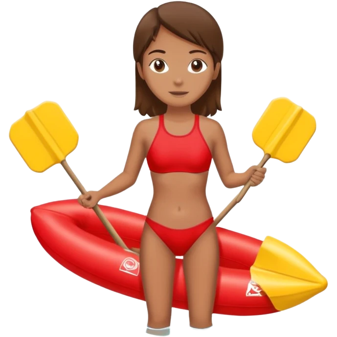 lifeguard with rescue float emoji