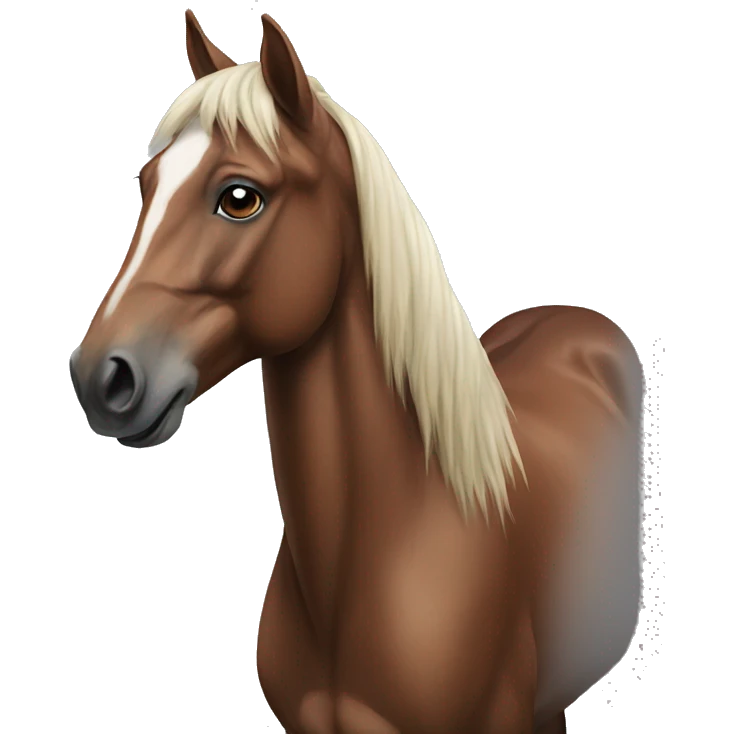 Realistic horse  emoji