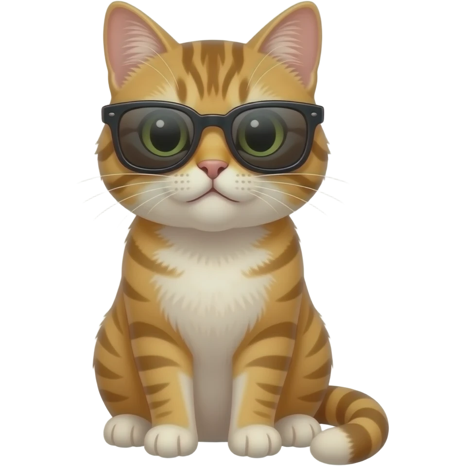Cat wearing sunglasses emoji