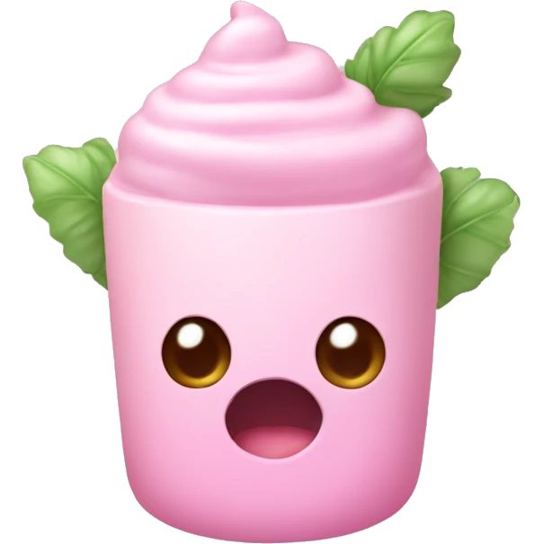 Pastel pink mochito emoji