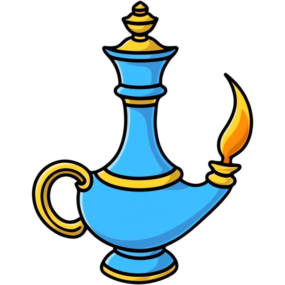 Aladdin's lamp emoji