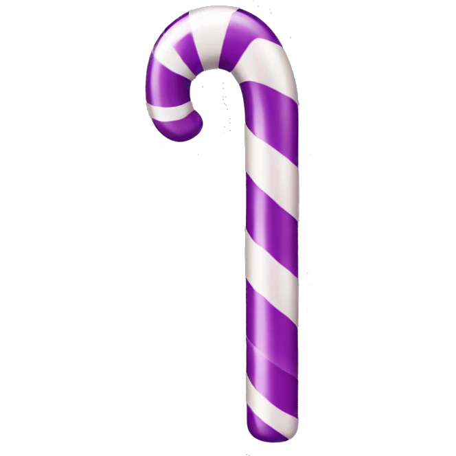 Purple candy cane emoji