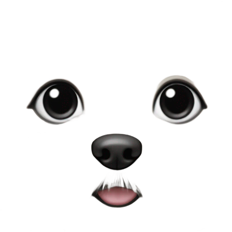 Cute Maltese puppy head emoji