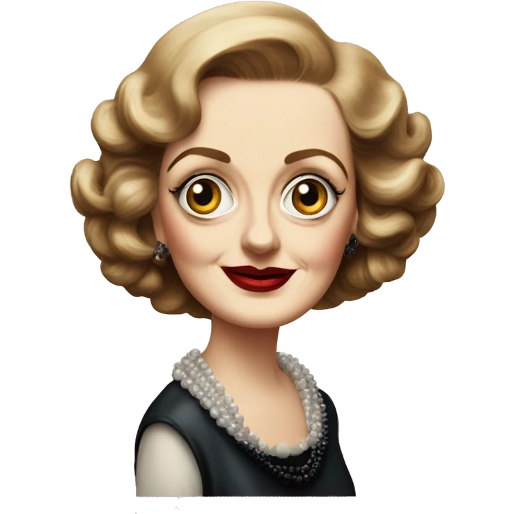 Bette Davis at ae 28 emoji