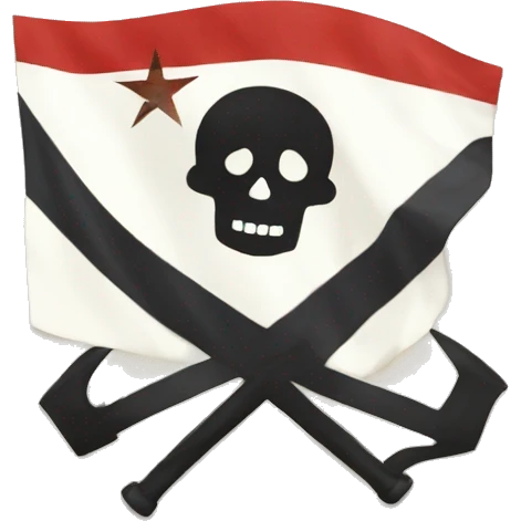 Bandera de guerra a muerte  emoji