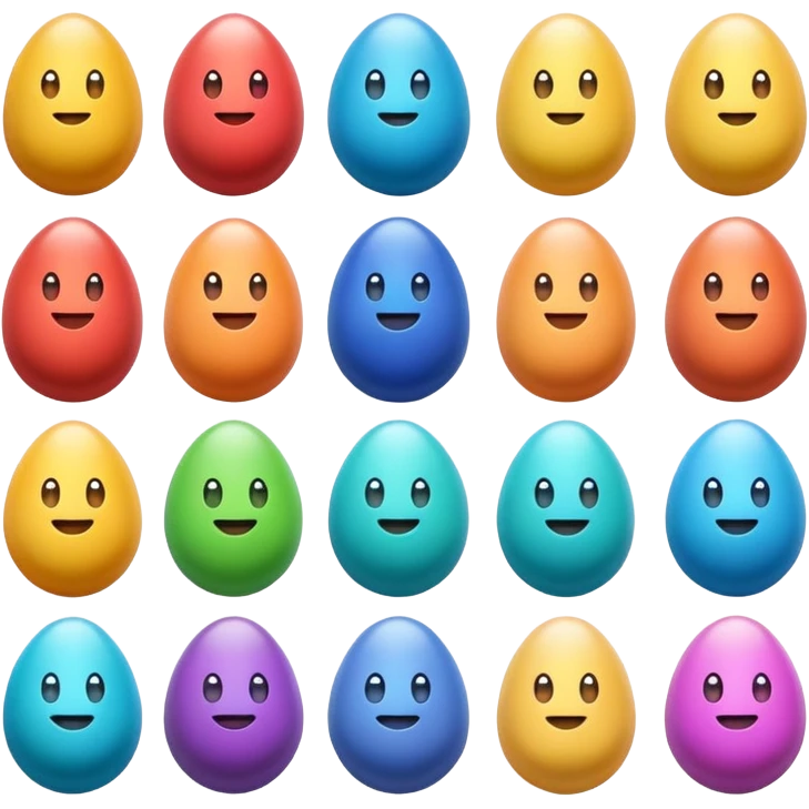 rainbow egg emoji icons emoji