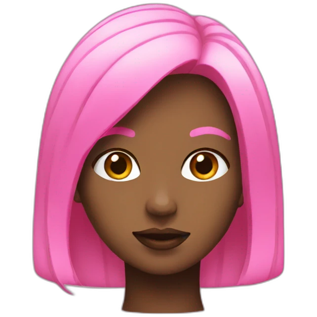 Black + pink emoji