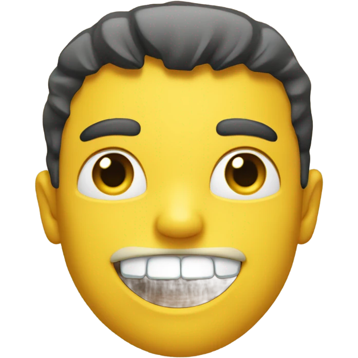 Yellow two front teeth emoji
