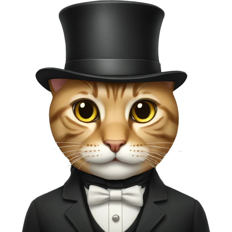 Cat gentleman  emoji