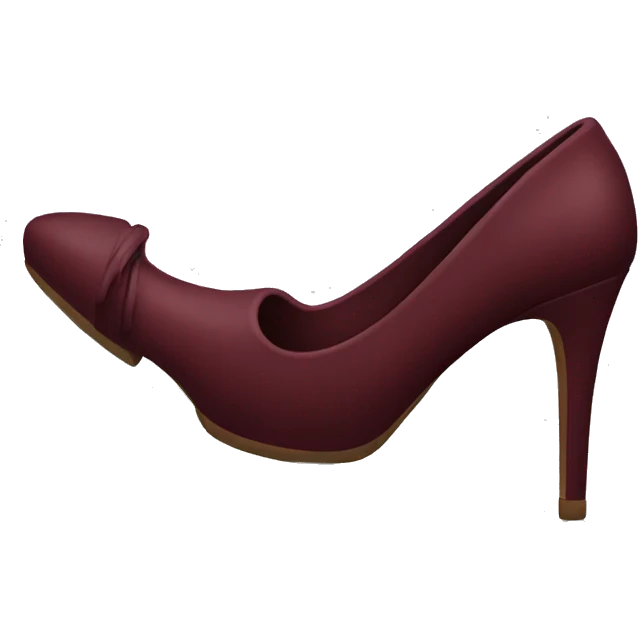 Burgundy heels emoji