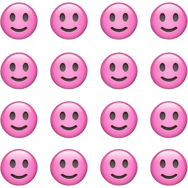 cute pink buttons emoji