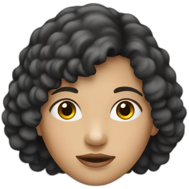 Fille sans cheuveux emoji