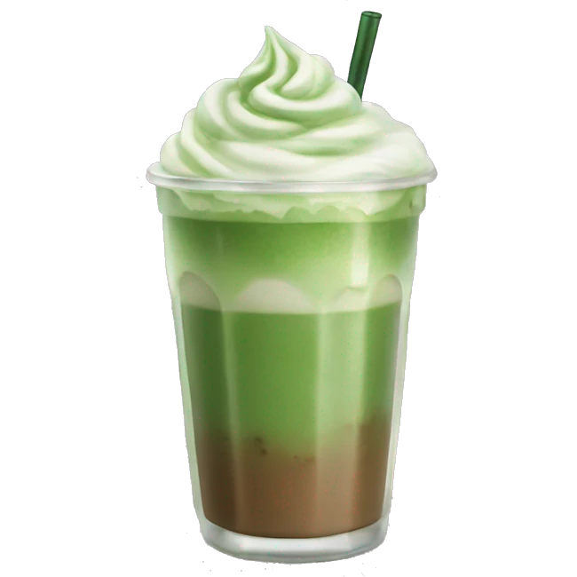 iced matcha latte emoji