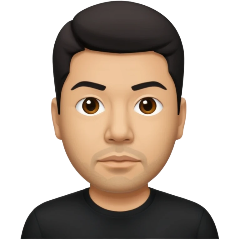 Chino Moreno with black shirt emoji