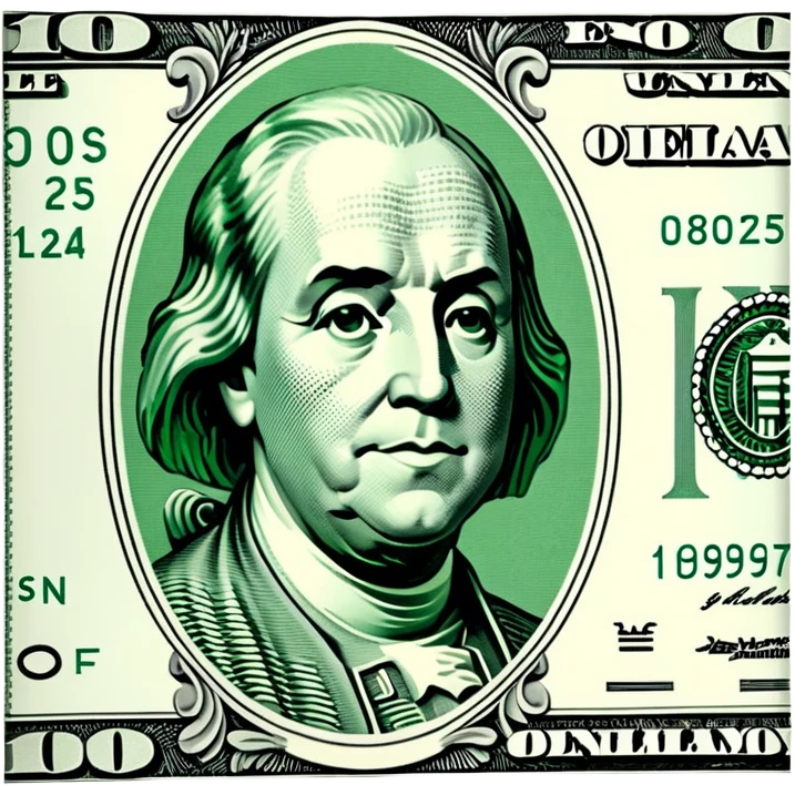 US dollar bill currency note emoji
