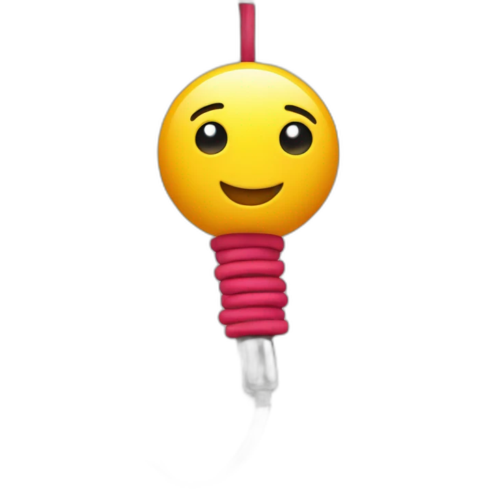 a jump rope hanging on a hook emoji