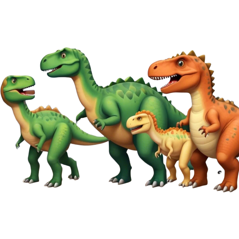 dinosaurs working in an office emoji