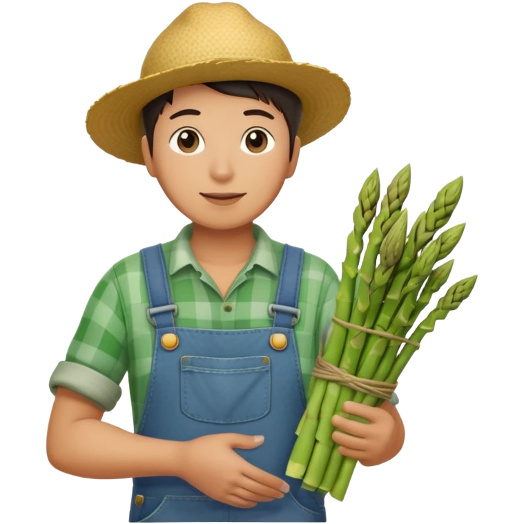 Asparagus farmer  emoji