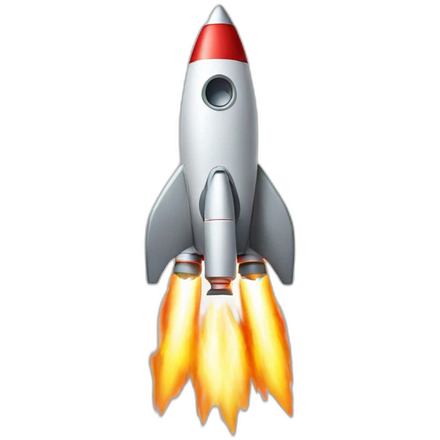 rocket with star fire boost emoji