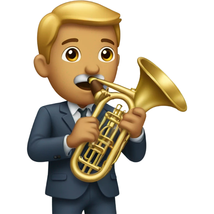 man playing trombone emoji