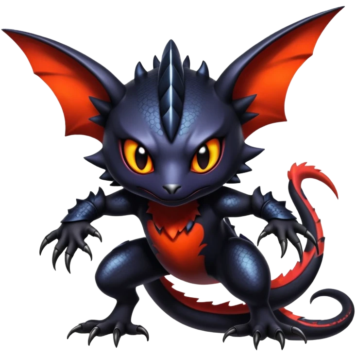 Shiny Epic Badass Gothic Noibat-Salandit-Litten-Hybrid emoji