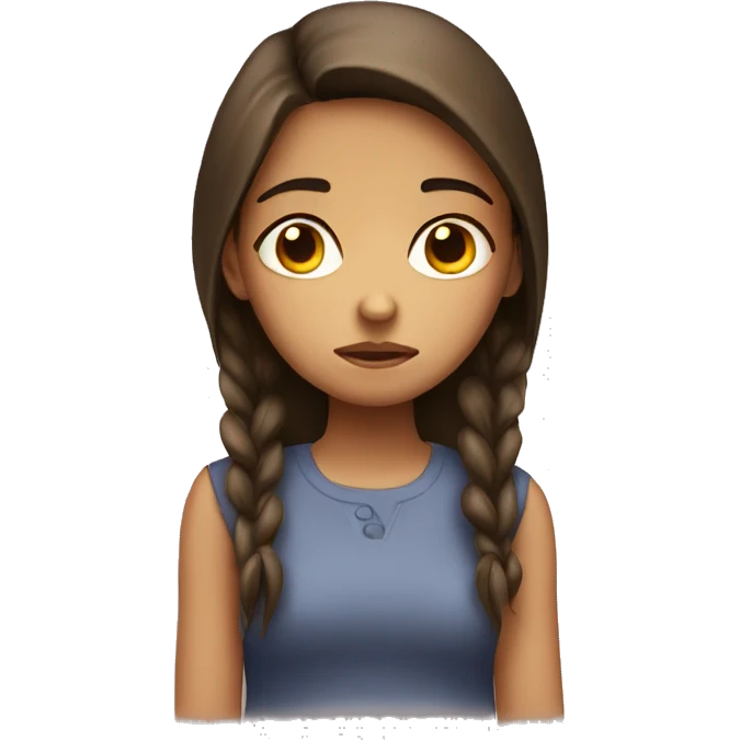 Girl sad  emoji
