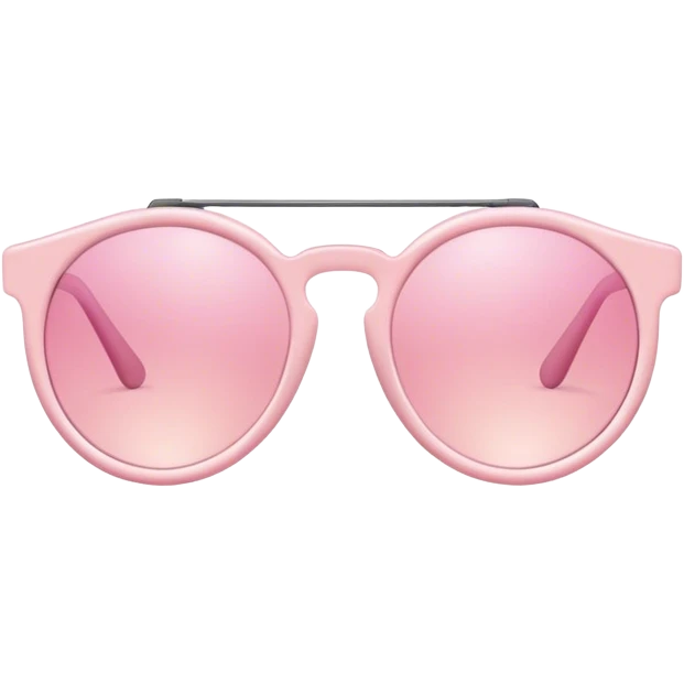 Cute light pink sunglasses emoji
