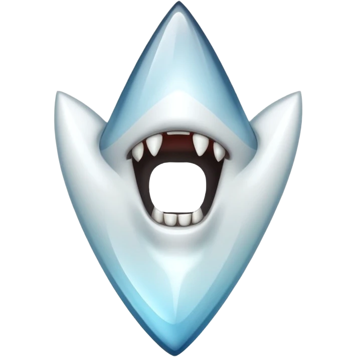 Sharp wolf fang tooth only emoji
