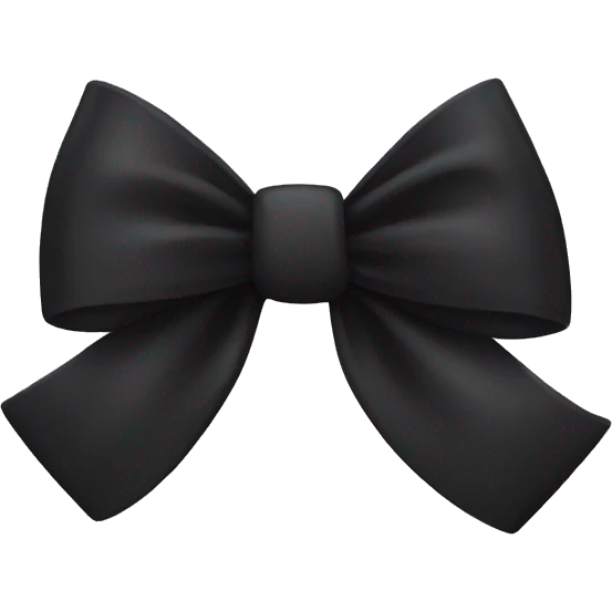Black bow emoji