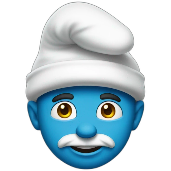 Smurf hype emoji